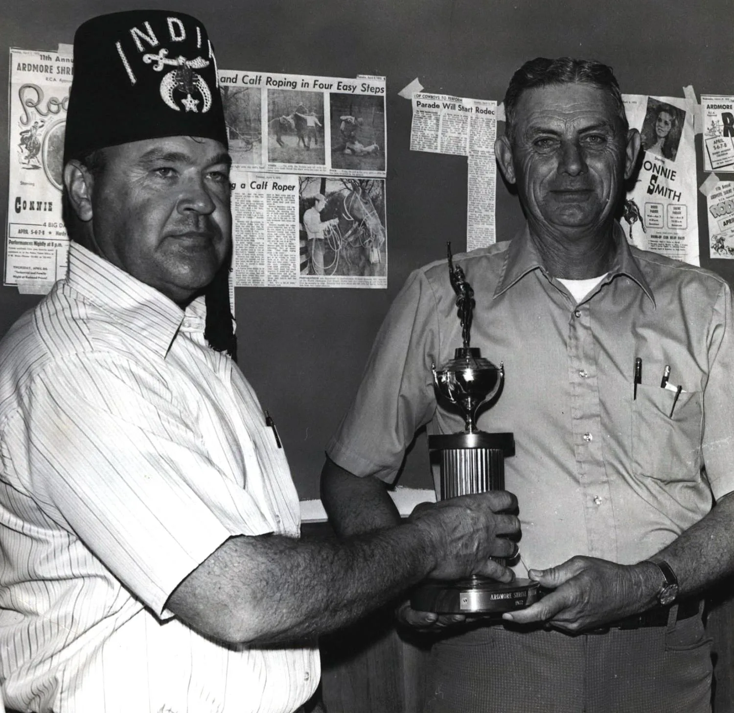 First place winner in the 1972 Shrine Rodeo band contest.