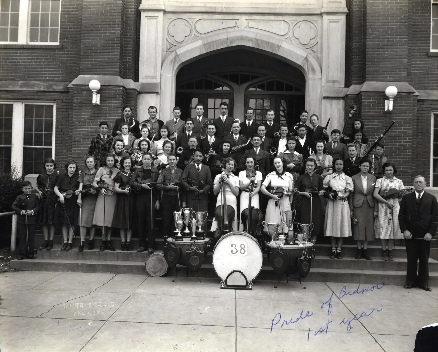 "Pride of Ardmore" band, 1938.