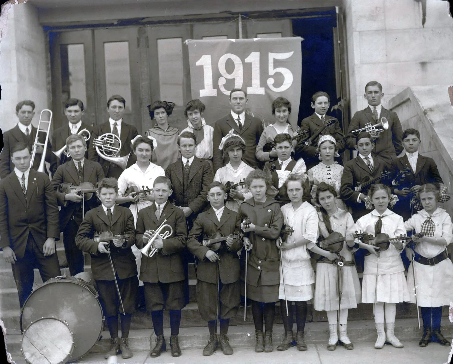 Ardmore High School orchestra, 1915.