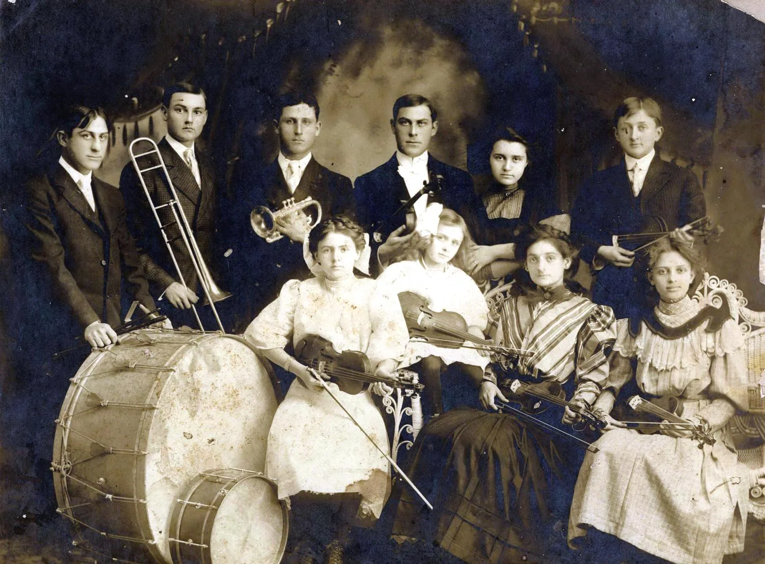 Ardmore High School Orchestra, c1900.