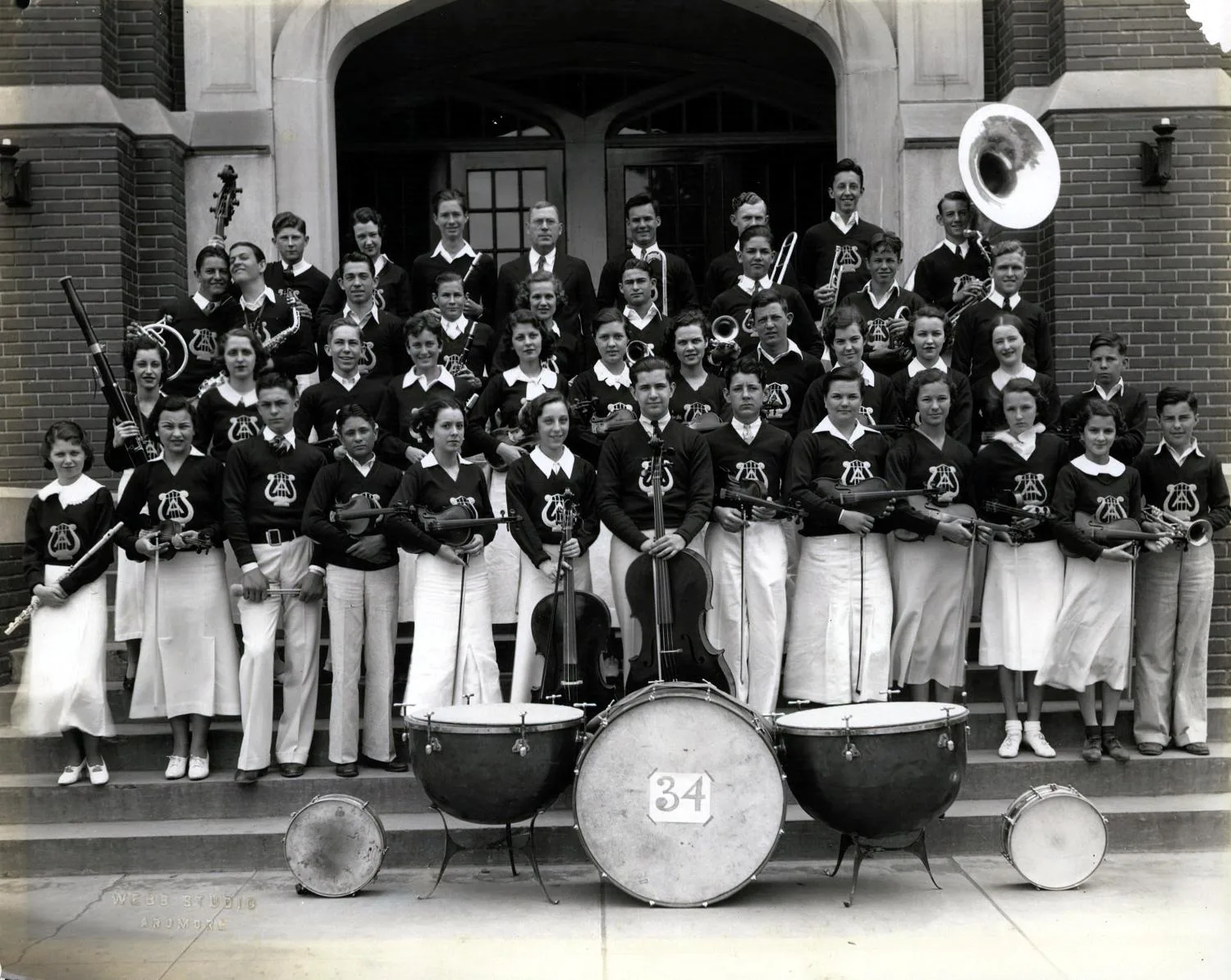 "Pride of Ardmore" band, 1934.