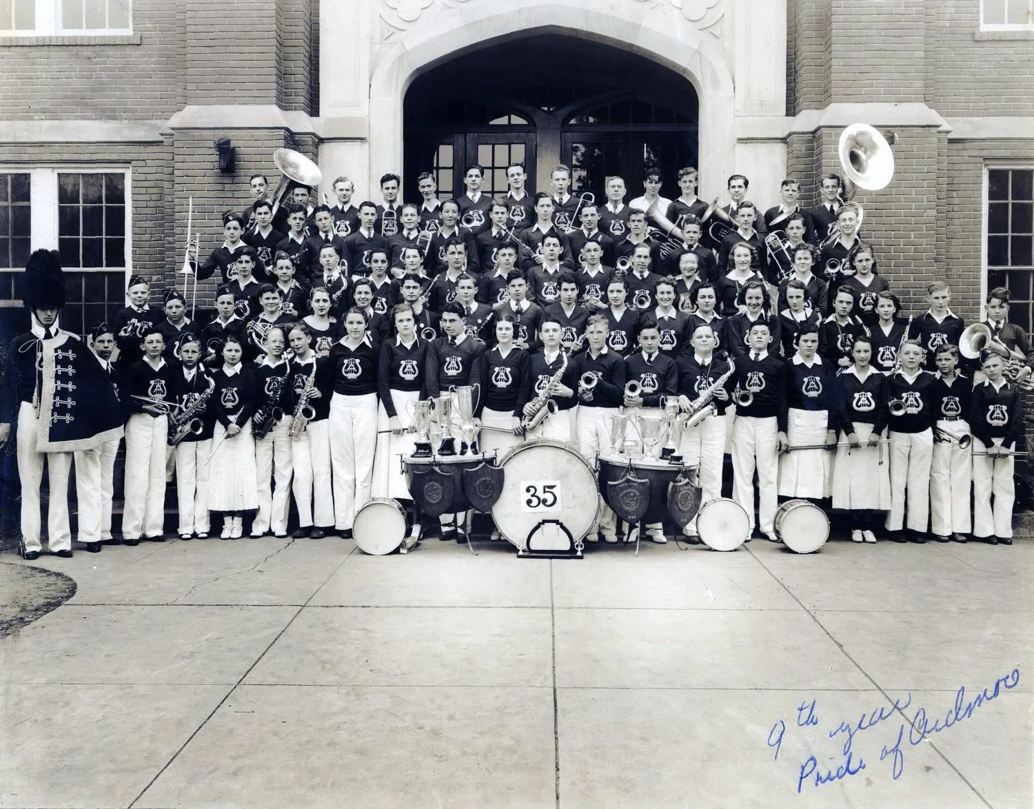 "Pride of Ardmore" band, 1935.