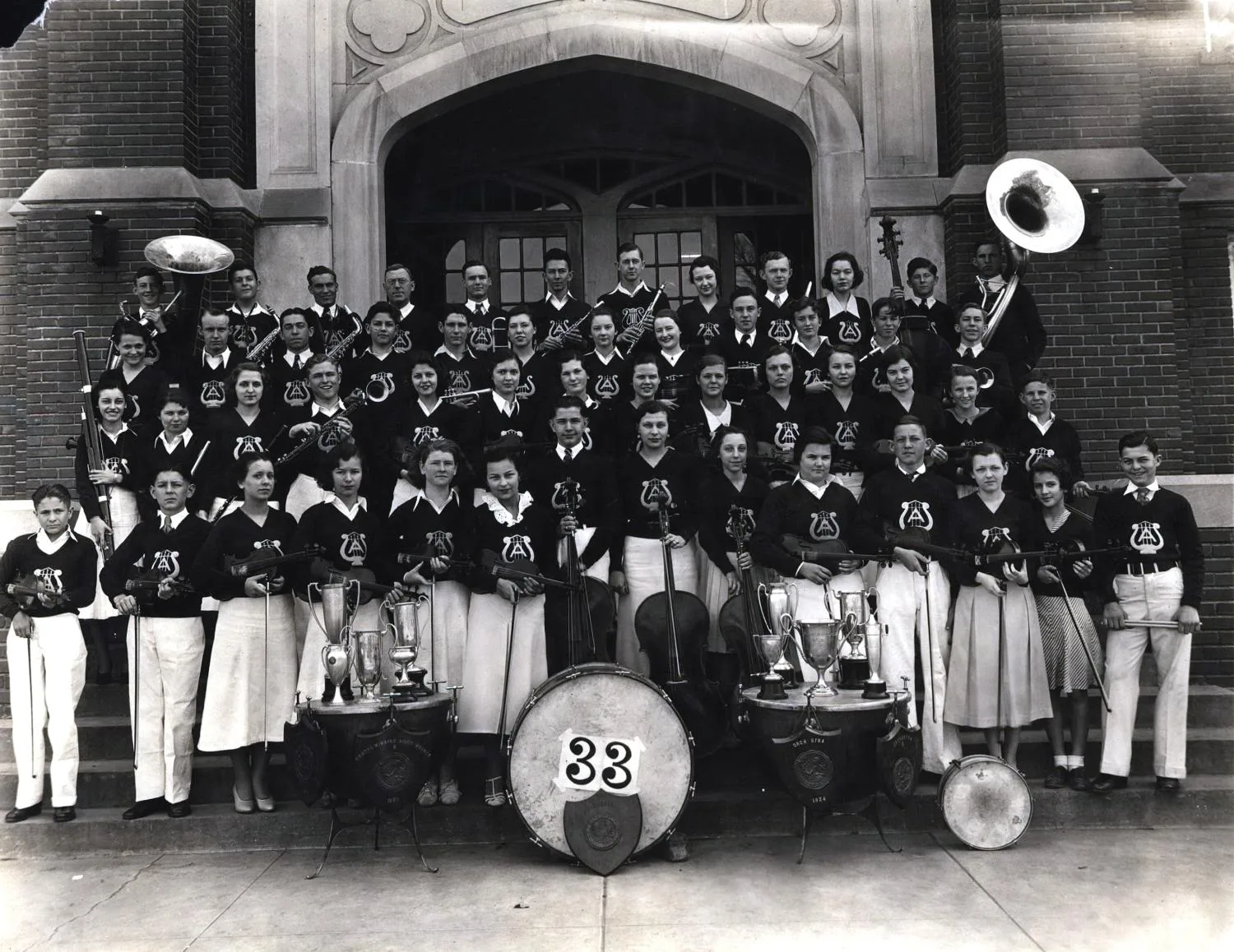 "Pride of Ardmore" band, 1933.