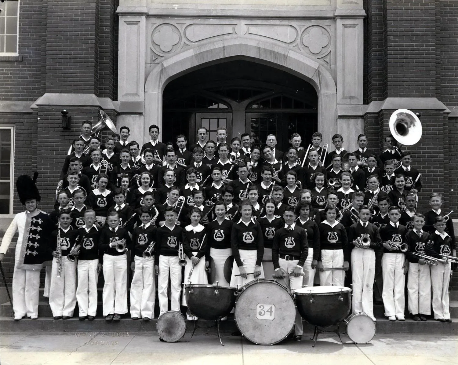 "Pride of Ardmore" band, 1934.