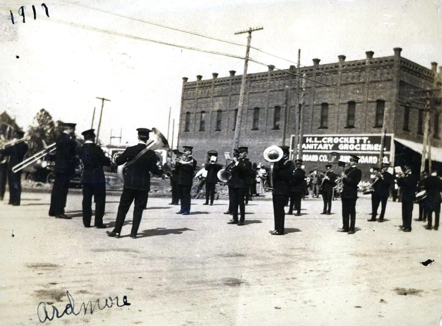 A band on Main Street of Ardmore