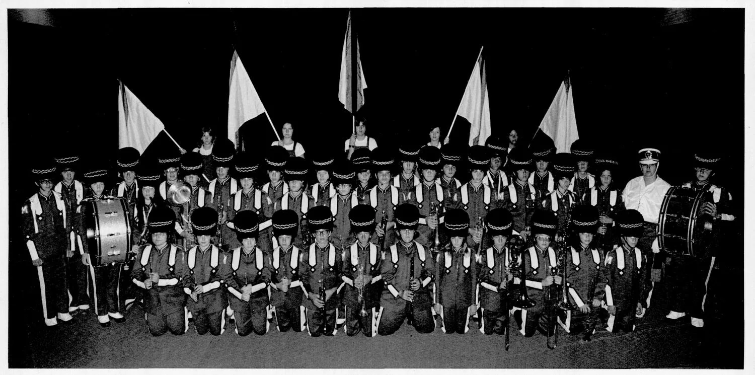 Mustang High School \ Band and Flag Corps.
