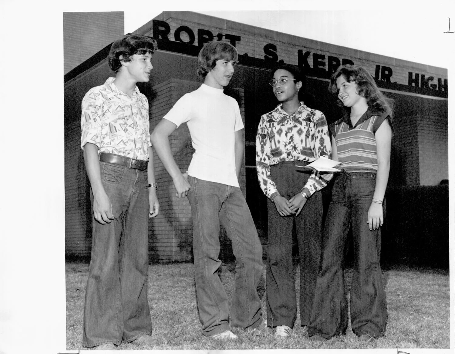 Mid-del Schools / Kerr Jr. High School / Band Officers, 1977.