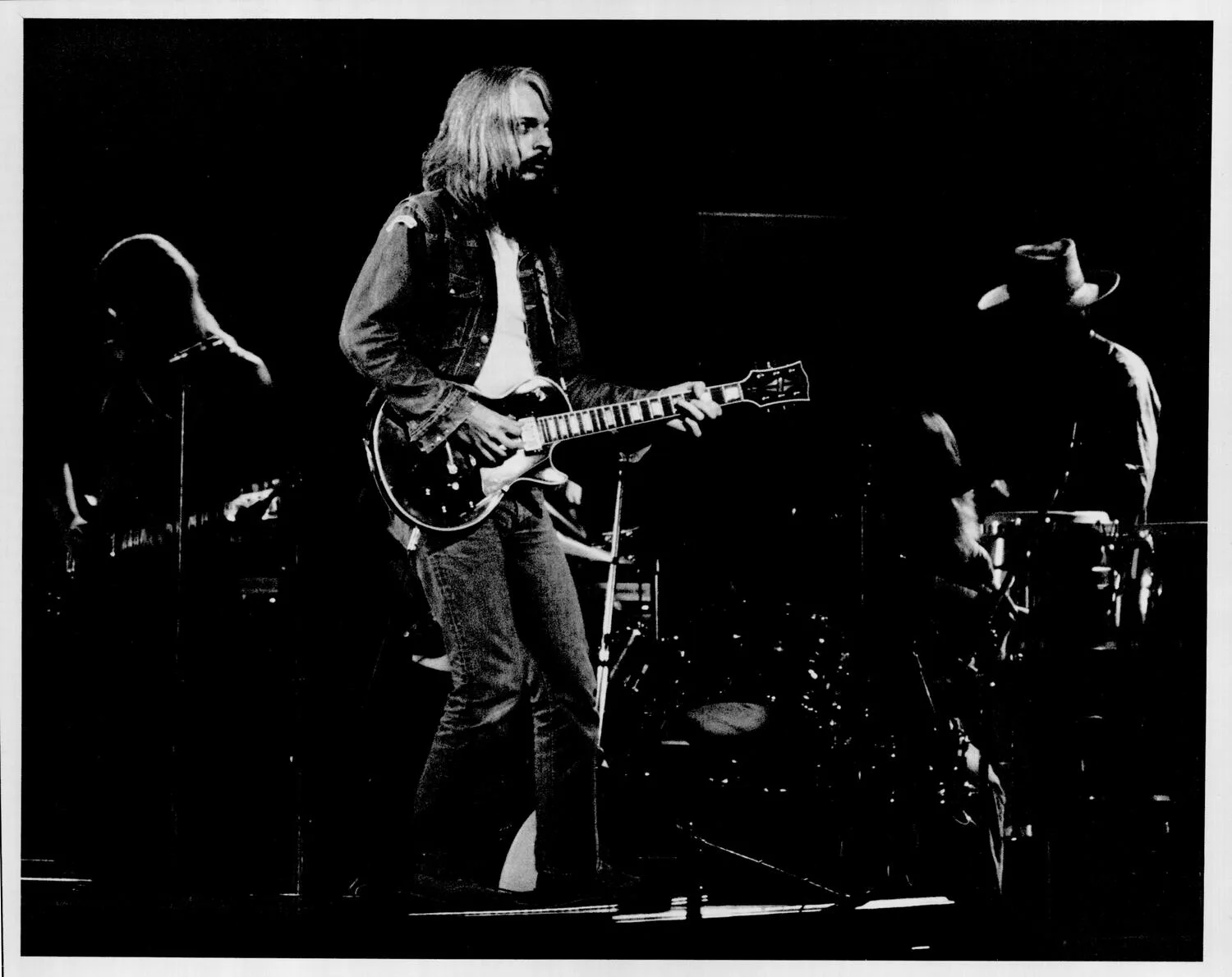 Miller Roger playing Guitar, Wit Band OKC Concert.