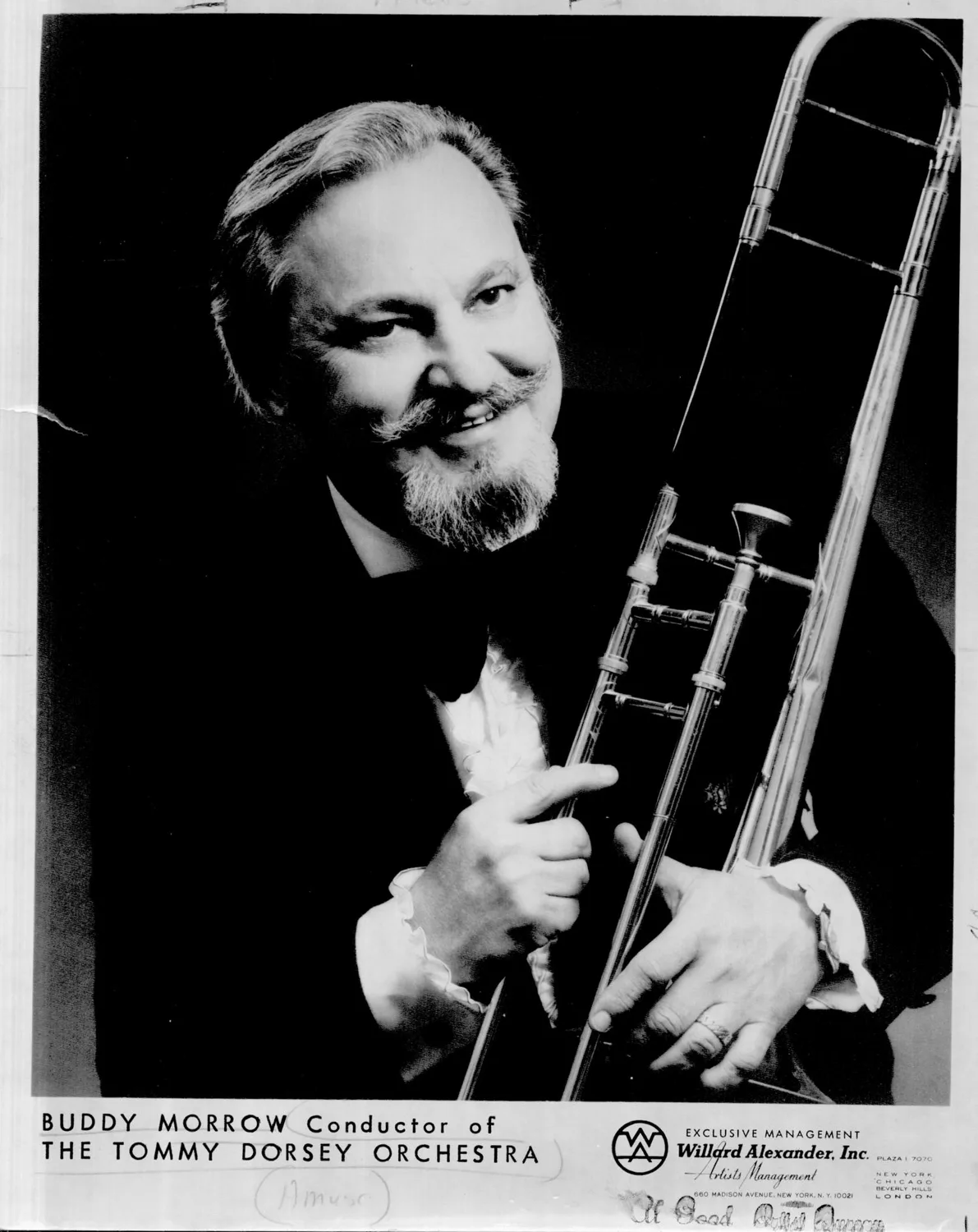 Morrow Buddy (conductor of the Tommy Dorsey Orchestra) (amusement).