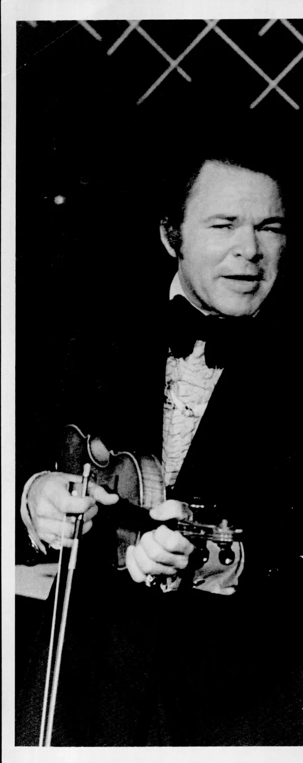 Clark Roy with fiddle.