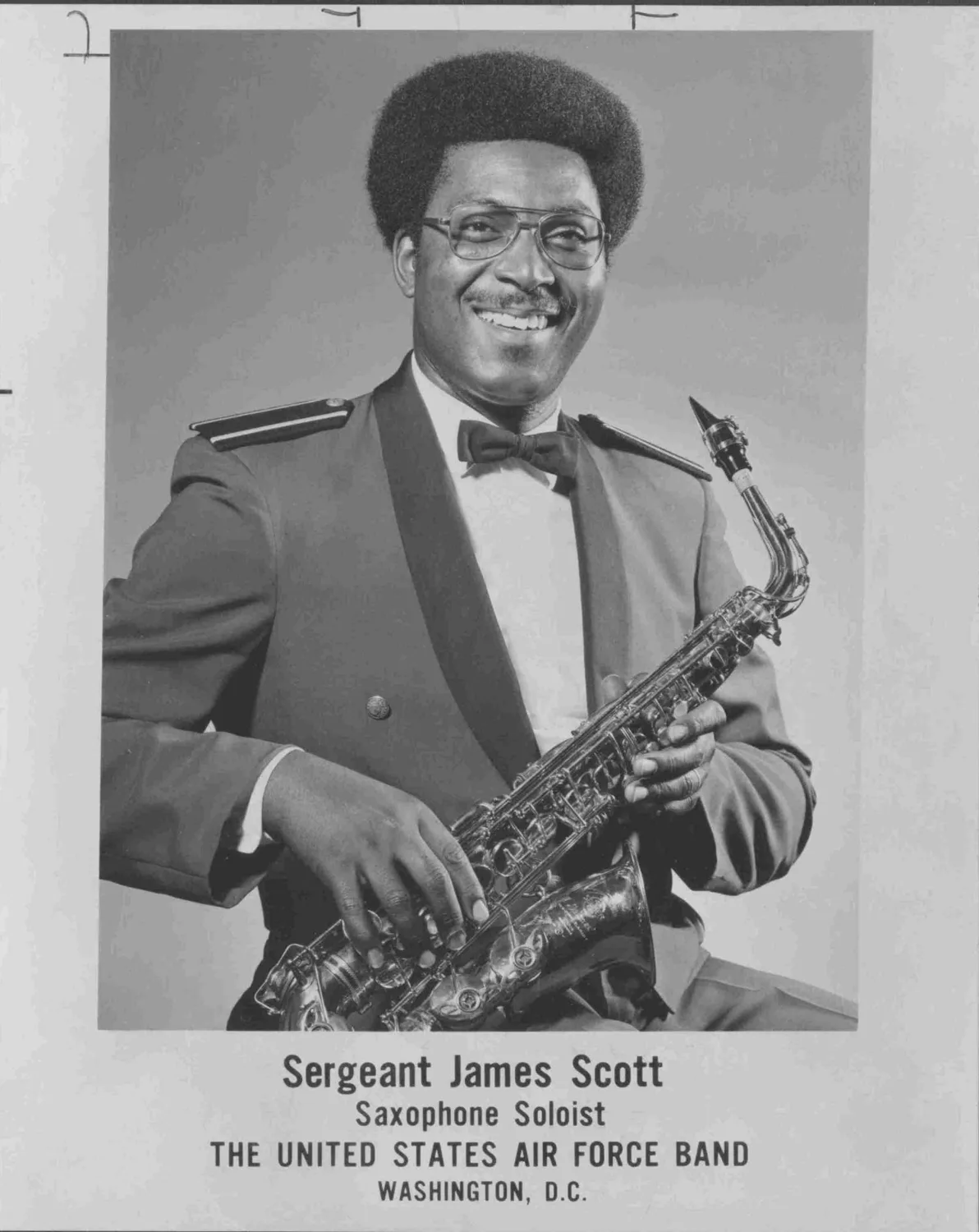 Scott Sgt. James \ Saxophone Soloist \ member of U.S. Airforce Band.