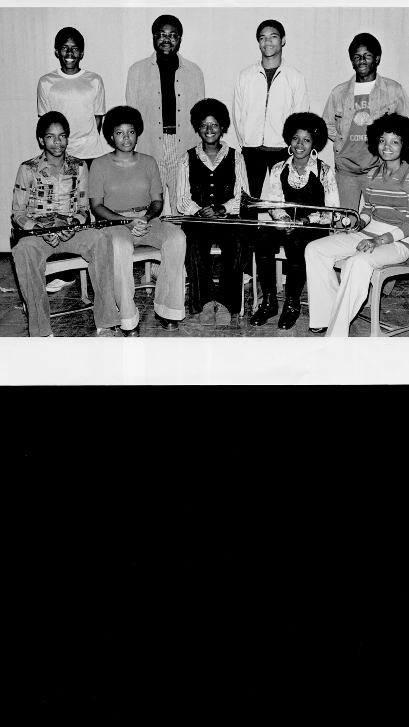 Schools / City / Classen High School / Band Officers, 1976 /.