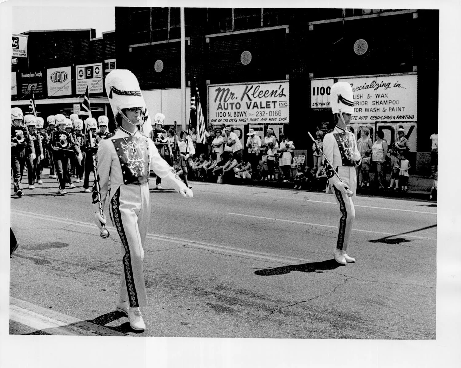 Schools / city / Putnam City High School / Band / Parading in 1976 Horse parade.