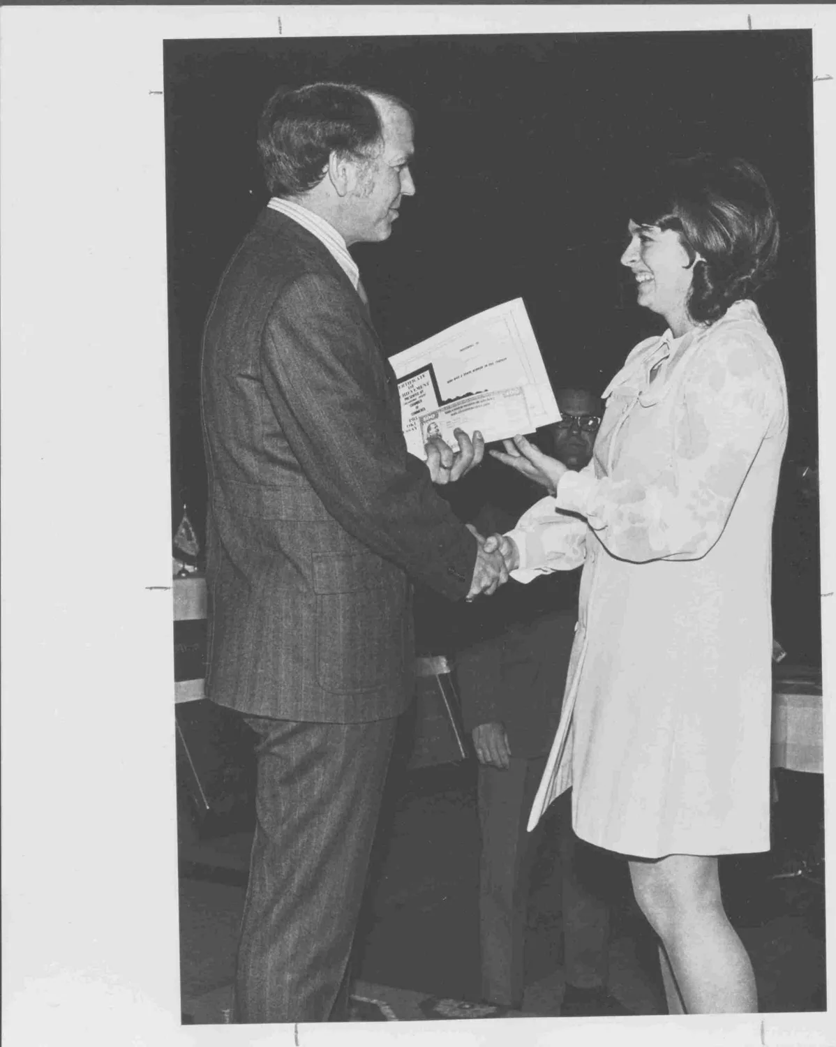 Searle Sara \ Shawnee High School Winner in Pride Oklahoma Essay Contest, 1971.