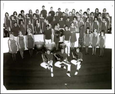 Exchange Avenue Baptist Church youth choir prepares for a tour, 1969.