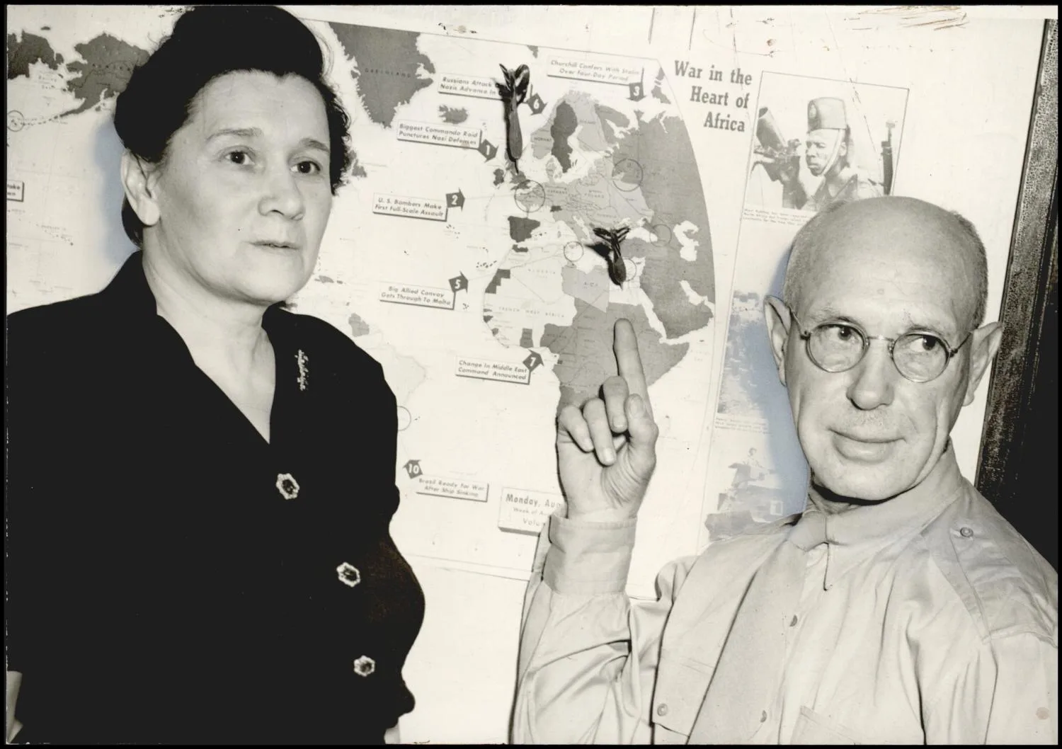 Photograph used for a story in the Daily Oklahoman newspaper. Caption: "Charles B. Tyler FT Sill wife (Mrs. C. B. Tyler)"