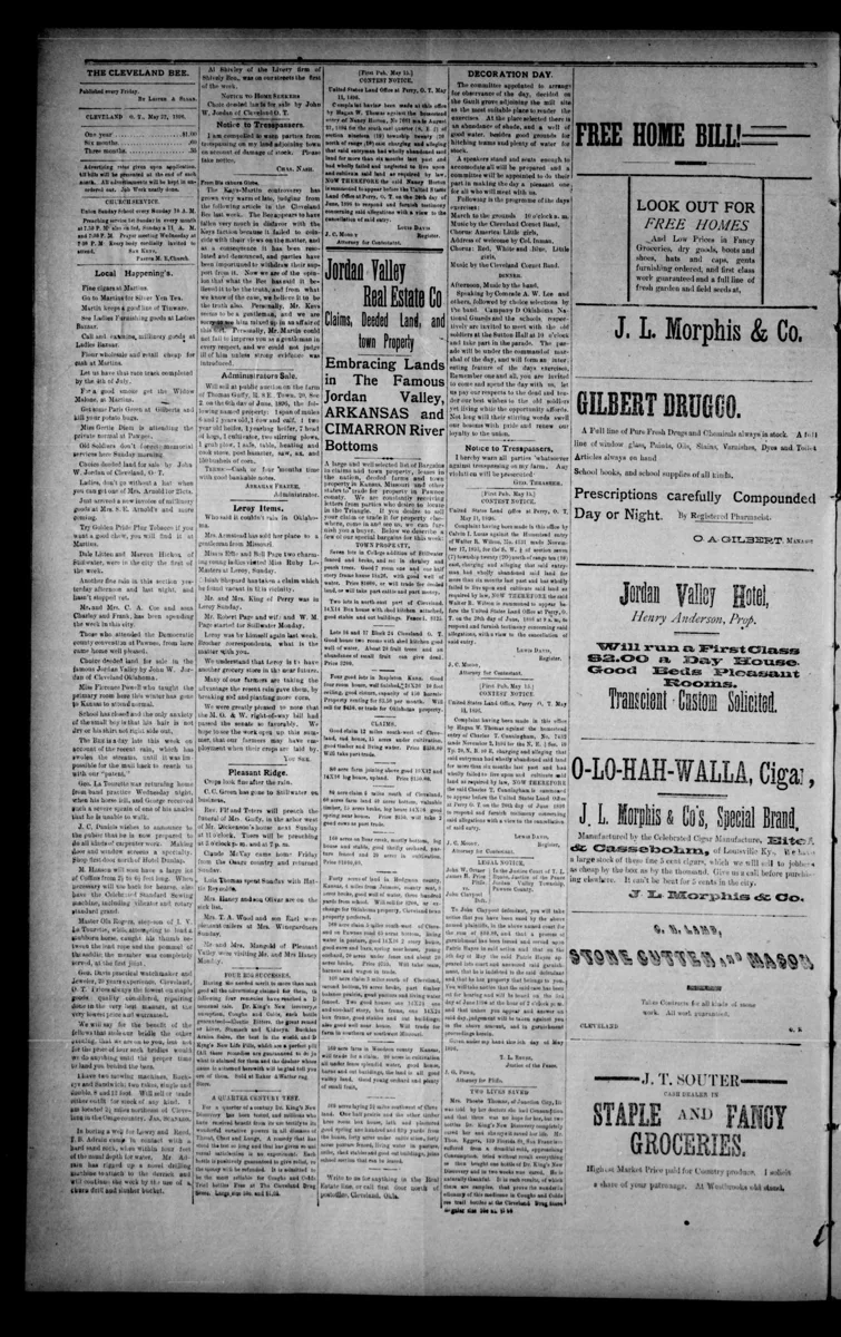 Cleveland Cornet Band Decoration Day program